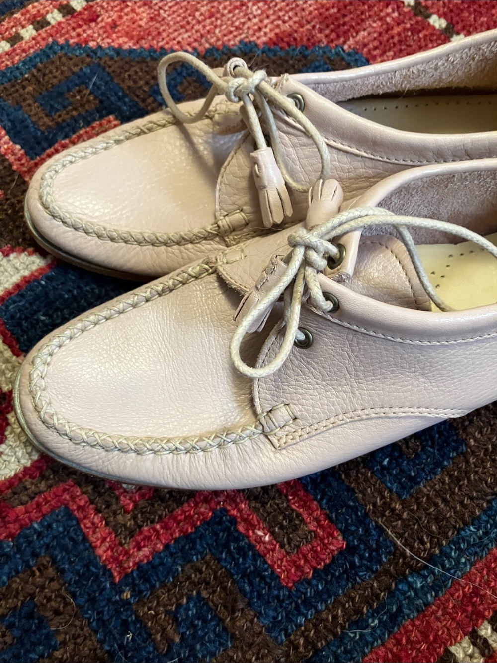 Clark’s weejuns Winnie Pink Leather Tassel Oxford 9 - Picture 11 of 11